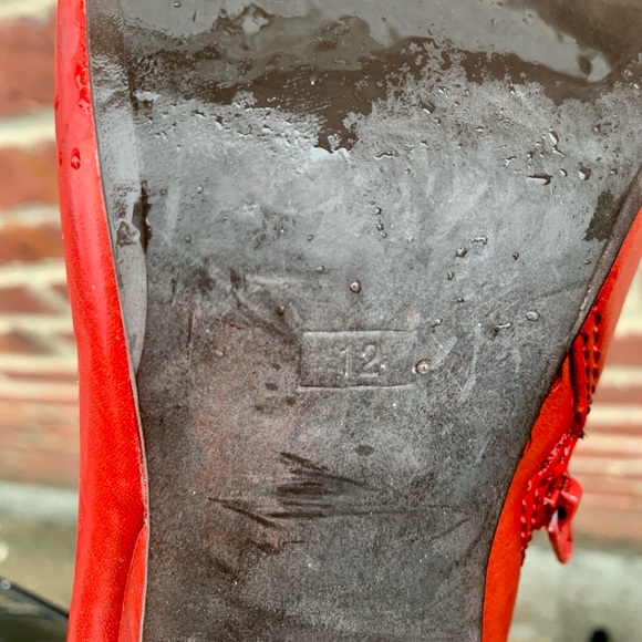 M2 by Miz Mooz Red Round Toe Booties Size 12 EUC - Picture 8 of 9